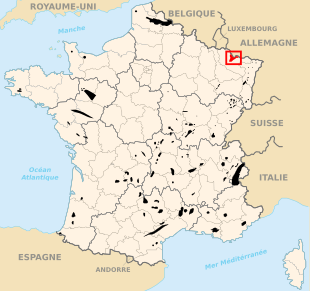 Carte des départements français.