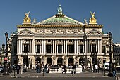 The Palais Garnier in Paris, built between 1861 and 1875, a Beaux-Arts masterpiece