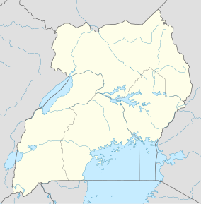 Bản đồ hiển thị vị trí của Vườn quốc gia Không thể xuyên qua Bwindi