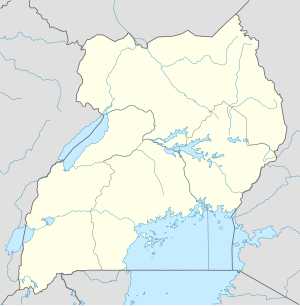 Kasese na zemljovidu Ugande