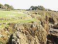 Stang Nabec : restes de murs construits à l'aplomb de la falaise par les goémoniers 3