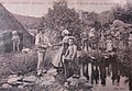 Le bief du moulin de Pont-ar-Zall sur l'Élorn vers 1910 (carte postale ND Photo)