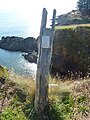 Stang Nabec : potence en bois ayant servi à la remontée du goémon depuis la plage jusqu'au sommet de la falaise