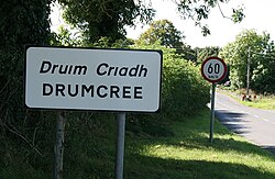 Entering Drumcree, facing west towards Granard