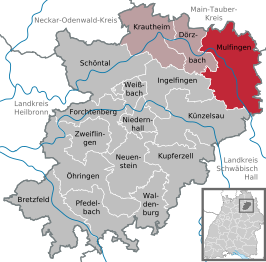 Kaart van Mulfingen