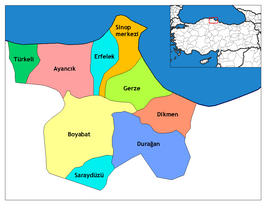 Kaart van Sinop