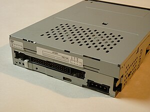 VXA-1 tape drive, rear view, showing ATAPI interface