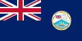 Vlajka Britského Hondurasu (1870–1919) Poměr stran: 1:2