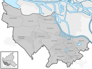 Gliederung des Bezirks Harburg