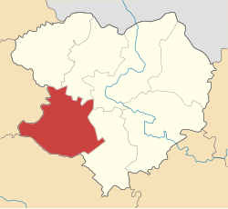 Raion location in Kharkiv Oblast