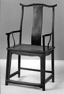 This is a yoke-back chair from the Metropolitan Museum of Art.