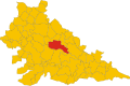 Collocatio finium Municipii in Provincia Mantuana.