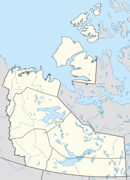 Location of the lake in Canada.