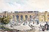 A painting of Spa Road station in 1836