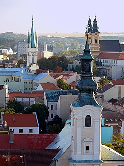 View from the south side of Nitra Castle