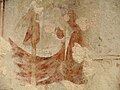 Remains of a mural in the porch