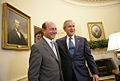 President Traian Băsescu with George W. Bush