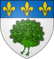 Pavone verde rotante (stemma di Saint-Paul-Cap-de-Joux, Occitania)