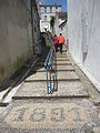 Escalier de pierre édifié en 1891 donnant sur la ville haute.