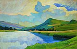 Nico Klopp: The Moselle near Schengen (1924)[8]