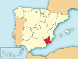 Situo de Murcia Regiono enkadre de Hispanio