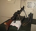 Original eines deutsches MG 34 Maschinengewehr im Bunker Gartenlaube (Konz)