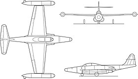 vue en plan de l’avion