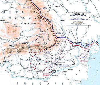 Operaciones en Rumania, entre noviembre de 1916 y enero de 1917