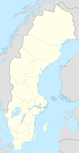 Vadstena na mapi Švedske