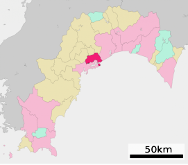 Lokasi Tosa di Prefektur Kōchi