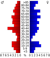 Bevolkingspiramide Kent County