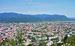 Panorama of Khust from the Castle Hill