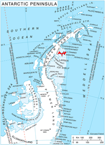 Karte von Jason-Halbinsel