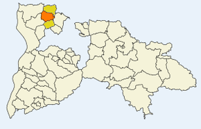 Poziția Bötzingen pe harta districtului Breisgau-Hochschwarzwald