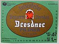 Etikett Dresdner Pilsner / Pilsator (DDR)