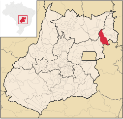 Localização de Flores de Goiás em Goiás