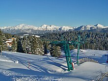 Vue d'un domaine skiable