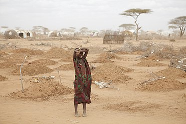 Mass graves for 70 children who died trying to reach a refugee camp in Kenya (2011)