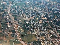 An aerial view of Poovirundhavalli