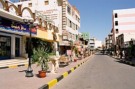 Straat in El Dahar, een deel van Hurghada