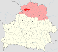 Location of Sharkawshchyna District