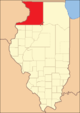 Das Jo Daviess County von seiner Gründung im Jahr 1827 bis 1831