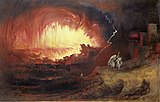 John Martin, 1852, The Destruction of Sodom and Gomorrah (Distrugerea Sodomei şi Gomorei)