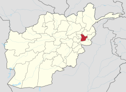 拉格曼省在阿富汗的位置