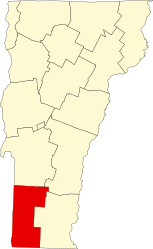 Contea di Bennington – Mappa