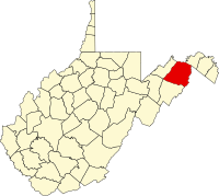 Läge i delstaten West Virginia.
