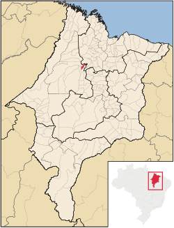Localização de Pindaré-Mirim no Maranhão