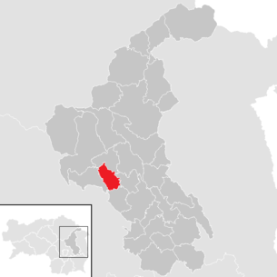Lage der Gemeinde Mortantsch im Bezirk Weiz (anklickbare Karte)
