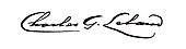 signature de Charles Leland