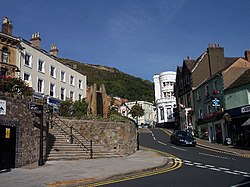 Church Street og Bellevue Terrace i Great Malvern.